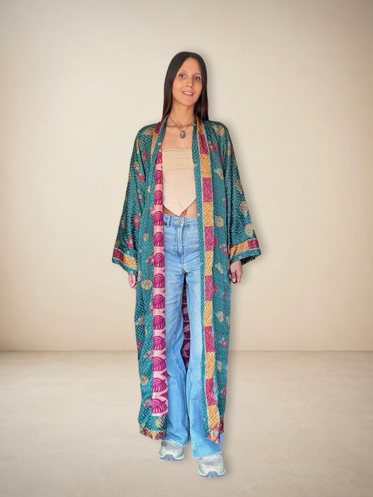 Reversible Silk Kimono
