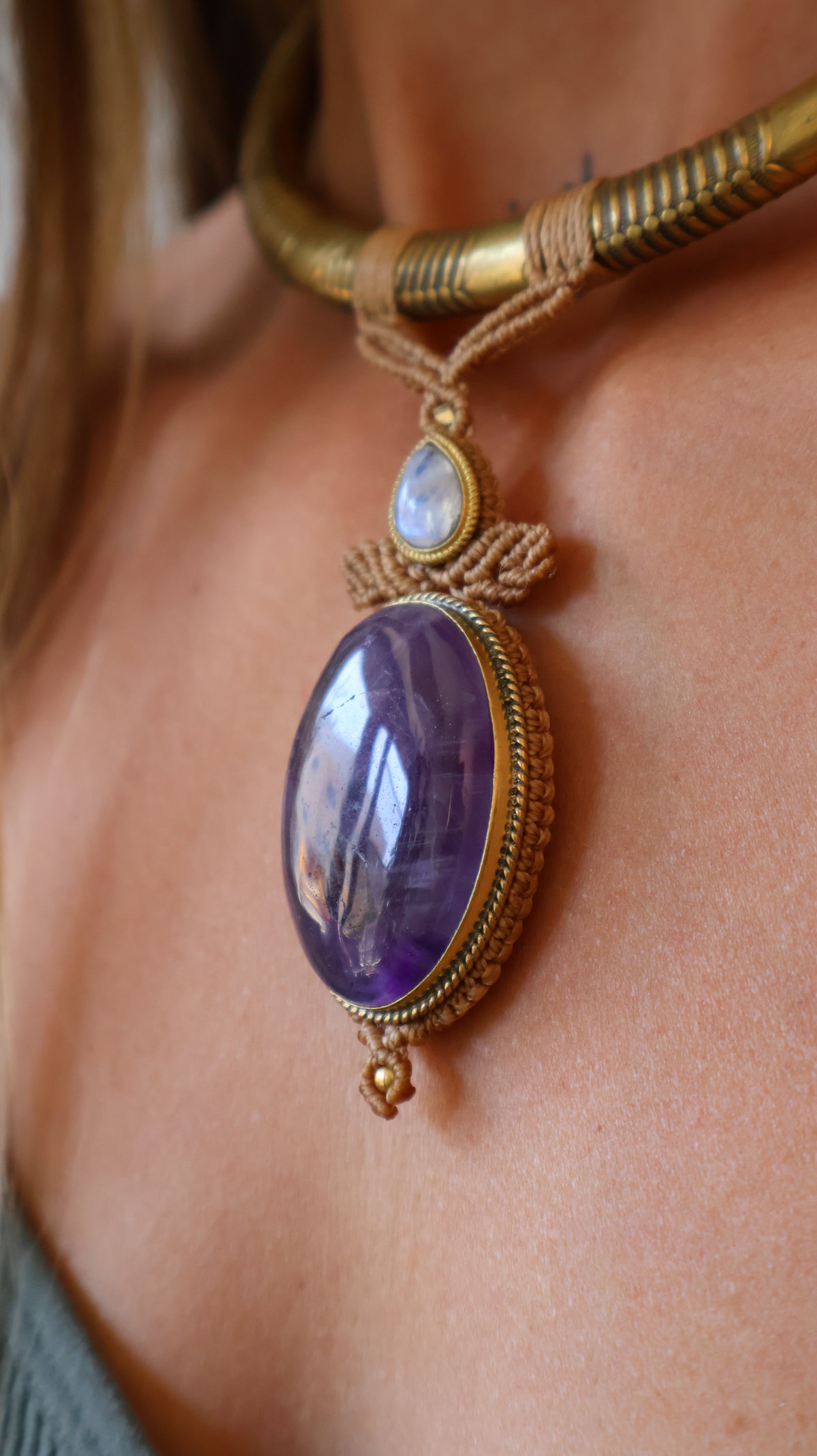 Chocker Amethyst Lune
