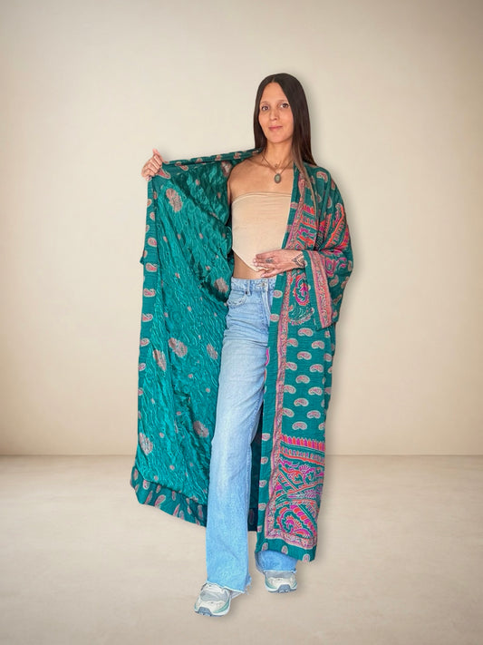 Reversible Silk Kimono