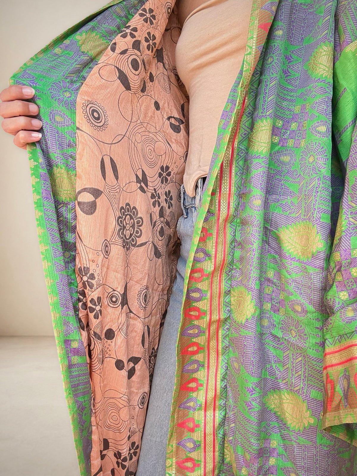 Reversible Silk Kimono