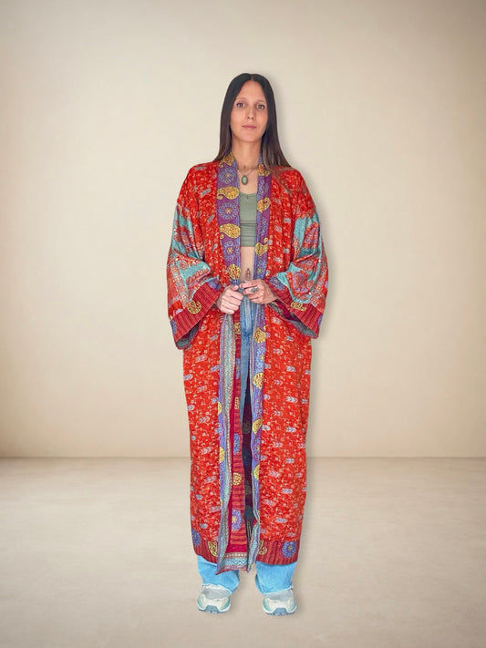 Reversible Silk Kimono