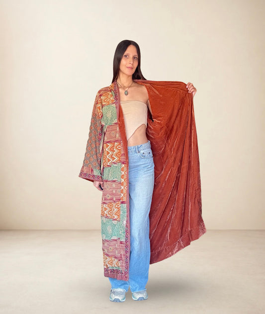 Kimono de terciopelo