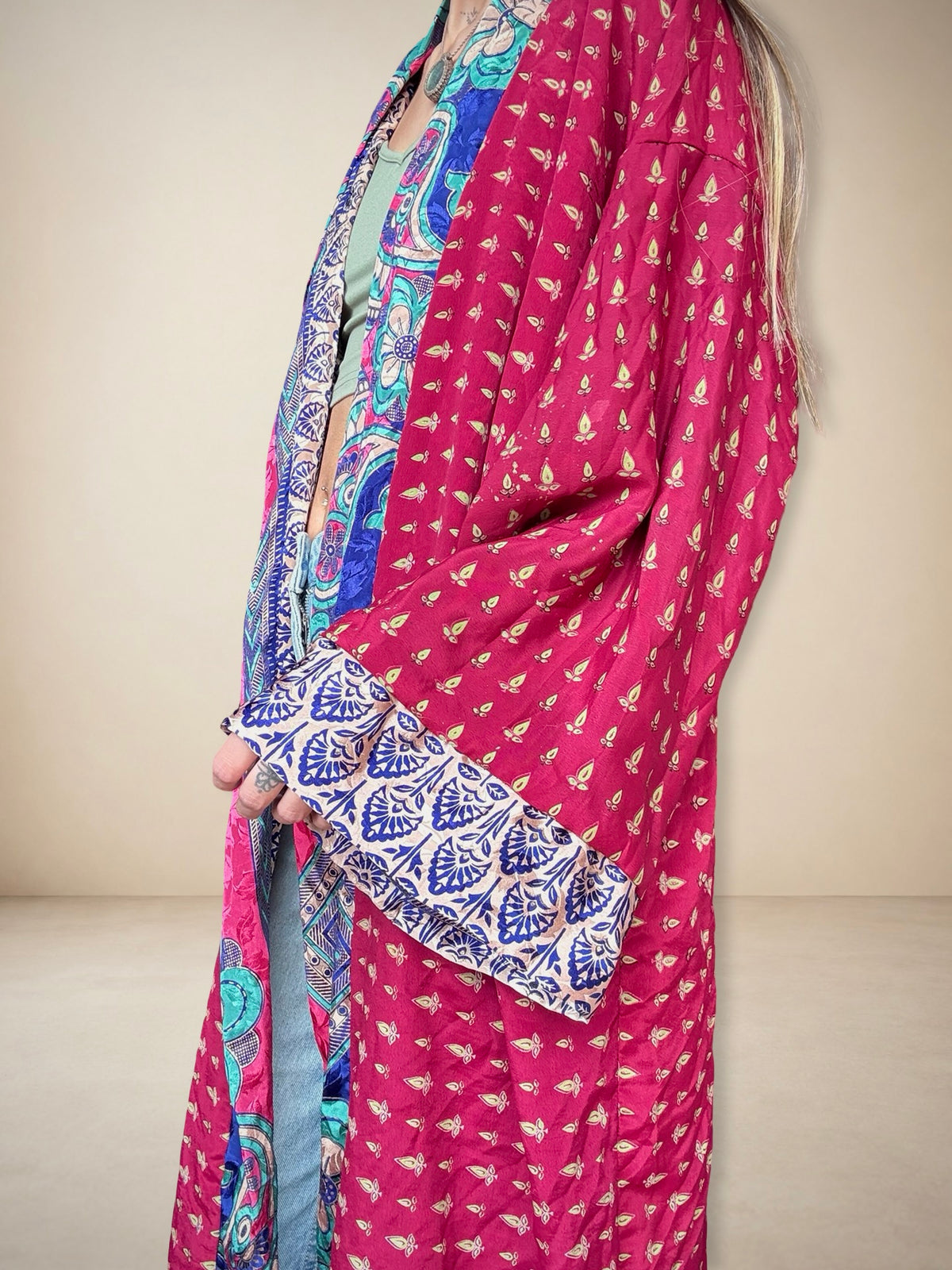 Reversible Silk Kimono